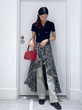 「FOREVER 21（フォーエバー トゥエンティーワン）のアイテム」を使った、まゆさん（レディース・167cm）の夏コーディネート