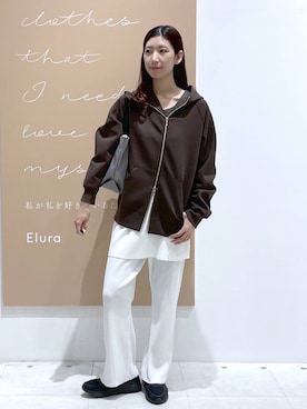 「Elura（エルーラ）のアイテム」を使った、まゆさん（レディース・167cm）の春コーディネート