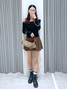 「アイテム（セットアップ）」を使った、まゆさん（レディース・167cm）の夏コーディネート