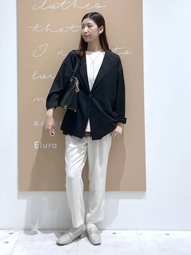 「Elura（エルーラ）のアイテム」を使った、まゆさん（レディース・167cm）の春コーディネート