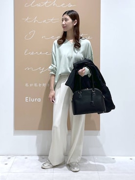 「Elura（エルーラ）のアイテム」を使った、まゆさん（レディース・167cm）の春コーディネート