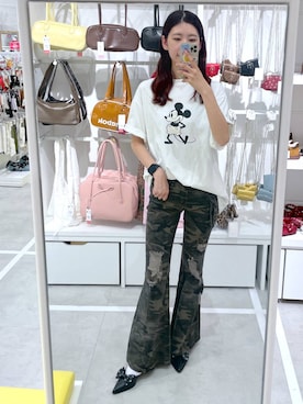 「高見え」｜「アイテム（パンプス）」を使った、まゆさん（レディース・167cm）の夏コーディネート