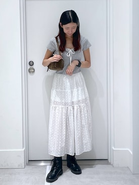 「FOREVER 21（フォーエバー トゥエンティーワン）のアイテム」を使った、まゆさん（レディース・167cm）の夏コーディネート