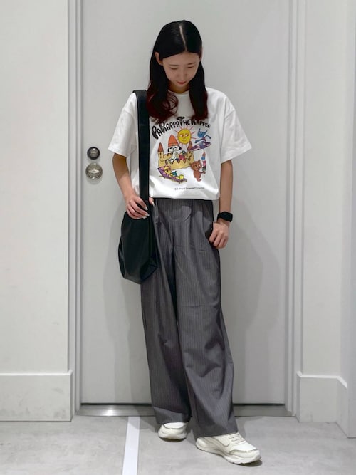 weekday ストライプ ルーズ スラックス ブラック 44 weekday ストライプ ルーズ スラックス ブラック 44