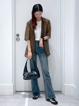 「FOREVER 21」｜「アイテム（ジャケット/アウター）」を使った、まゆさん（レディース・167cm）の夏コーディネート
