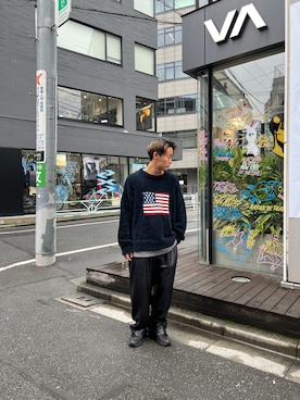 「WHIMSIC（ウィムジック）のアイテム」を使った、yuyastreetさん（メンズ・174cm）の秋コーディネート