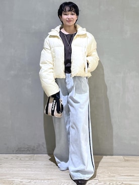 「アイテム（ダウンジャケット/コート）」を使った、takedaさん（レディース・154cm・40代）の秋コーディネート