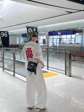 「XEN0S のアイテム（トップス、ブラック系）」を使った、HIKARU さん（メンズ・168cm）の夏コーディネート