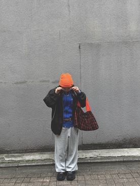 「OLD ORDER（オールドオーダー）のアイテム」を使った、ほのちさん（レディース・157cm）の冬コーディネート