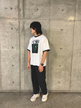 「アイテム（スラックス）」を使った、koukiさん（メンズ・171cm）の夏コーディネート