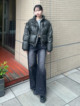 田中愛生さん（レディース・158cm）の冬コーディネート