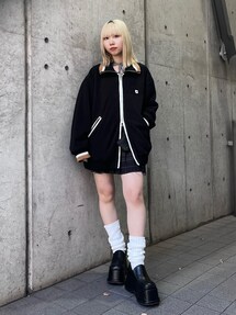 リブカラーフリースブルゾン｜エモダ（EMODA）アウトレット公式