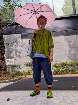 「CITEN（シテン）のアイテム」を使った、ねむりねむりさん（メンズ・168cm）の夏コーディネート