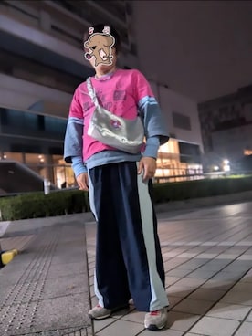 「PUNYUS（プニュズ）のアイテム」を使った、ねむりねむりさん（メンズ・168cm）の秋コーディネート