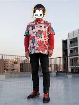 「PATRICK（パトリック）のアイテム（スニーカー）」を使った、ねむりねむりさん（メンズ・168cm）の冬コーディネート