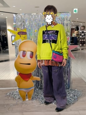 「CHUMS（チャムス）のアイテム」を使った、ねむりねむりさん（メンズ・168cm）の秋コーディネート