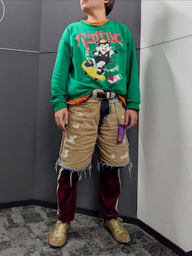 「PATRICK（パトリック）のアイテム」を使った、ねむりねむりさん（メンズ・168cm）の秋コーディネート