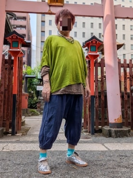 「チャイハネ（チャイハネ）のアイテム（トップス）」を使った、ねむりねむりさん（メンズ・168cm）の夏コーディネート
