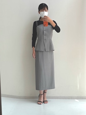 「アイテム（フォーマルスーツ/小物）」を使った、makiさん（骨格ウェーブ・レディース・169cm）の夏コーディネート