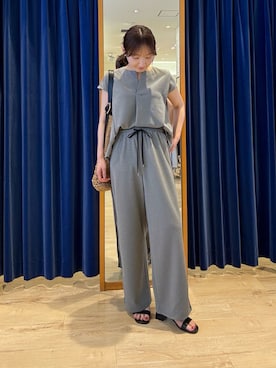 「MICO COULIER（ミコクリエ）のアイテム」を使った、tomonaさん（レディース・159cm）の夏コーディネート