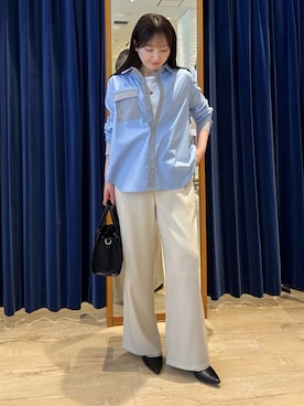 「MICO COULIER（ミコクリエ）のアイテム」を使った、tomonaさん（レディース・159cm）の春コーディネート