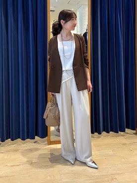 「MICO COULIER（ミコクリエ）のアイテム」を使った、tomonaさん（レディース・159cm）の春コーディネート