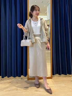 「アイテム（ブルゾン）」を使った、tomonaさん（レディース・159cm）の秋コーディネート