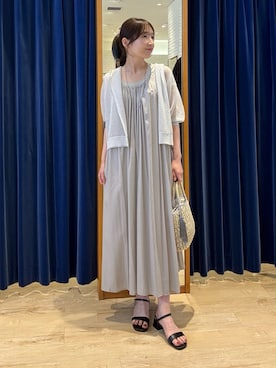 「MICO COULIER（ミコクリエ）のアイテム」を使った、tomonaさん（レディース・159cm）の夏コーディネート