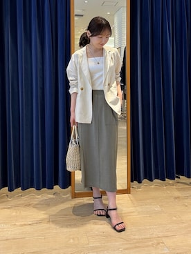 tomonaさん（レディース・159cm）の夏コーディネート