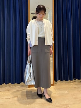 「MICO COULIER（ミコクリエ）のアイテム」を使った、tomonaさん（レディース・159cm）の春コーディネート