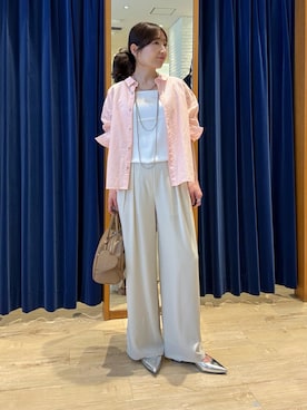 「MICO COULIER（ミコクリエ）のアイテム」を使った、tomonaさん（レディース・159cm）の春コーディネート