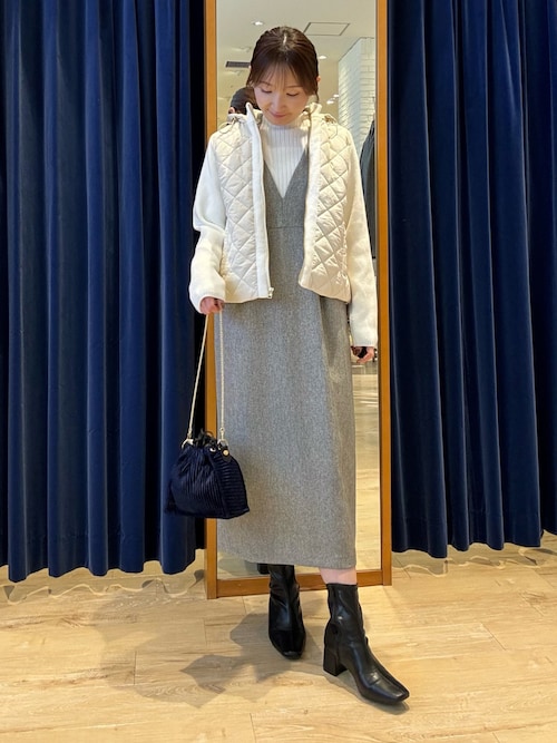 フロントボタン配色ラメプルオーバーニット