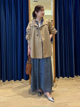 「MICO COULIER（ミコクリエ）のアイテム」を使った、tomonaさん（レディース・159cm）の秋コーディネート