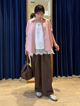 「MICO COULIER（ミコクリエ）のアイテム」を使った、tomonaさん（レディース・159cm）の秋コーディネート