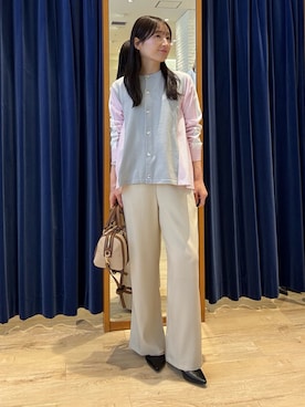 「MICO COULIER（ミコクリエ）のアイテム」を使った、tomonaさん（レディース・159cm）の春コーディネート