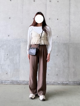 「COACH（コーチ）のアイテム」を使った、みさん（レディース・164cm）の春コーディネート