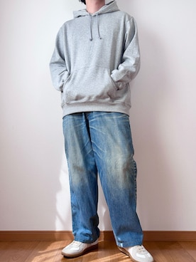 「無印良品（ムジルシリョウヒン）のアイテム（パーカー）」を使った、kazuya__sasakiさん（メンズ・180cm）の夏コーディネート
