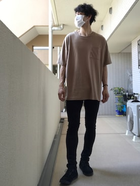 「jiggys shop（ジギーズショップ）のアイテム（シューズ）」を使った、YUさん（メンズ・180cm）の夏コーディネート