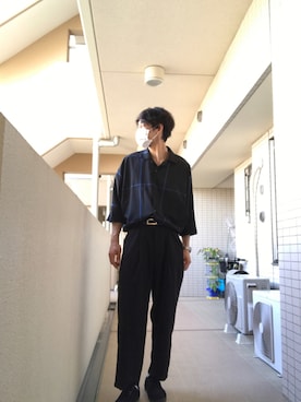 「jiggys shop（ジギーズショップ）のアイテム（シューズ）」を使った、YUさん（メンズ・180cm）の夏コーディネート