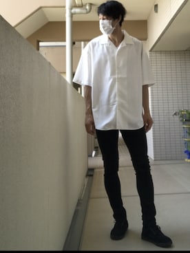 「jiggys shop（ジギーズショップ）のアイテム（シューズ）」を使った、YUさん（メンズ・180cm）の夏コーディネート