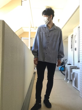 「jiggys shop（ジギーズショップ）のアイテム（シューズ）」を使った、YUさん（メンズ・180cm）の秋コーディネート
