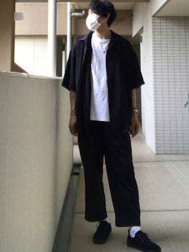 「jiggys shop（ジギーズショップ）のアイテム（シューズ）」を使った、YUさん（メンズ・180cm）の夏コーディネート