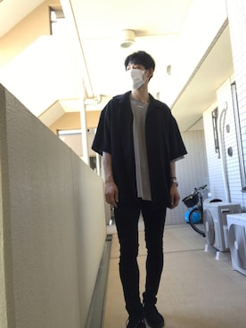 「jiggys shop（ジギーズショップ）のアイテム（シューズ）」を使った、YUさん（メンズ・180cm）の秋コーディネート