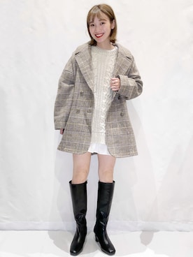「SLURR（スラ―）のアイテム（その他アウター）」を使った、MAMIさん（レディース・155cm）の夏コーディネート