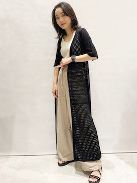 「ごきげんウィーク」｜「アイテム（ワンピース/ドレス）」を使った、MAMIさん（レディース・155cm）の春コーディネート