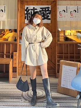 しん꙳さん（レディース・165cm）の冬コーディネート