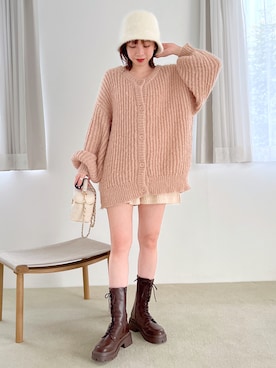 「へザー」｜「アイテム（ブーツ）」を使った、みさっきーさん（レディース・154cm）の秋コーディネート