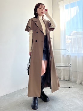「へザー」｜「アイテム（ワンピース/ドレス）」を使った、みさっきーさん（レディース・154cm）の冬コーディネート