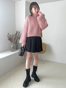 「へザー」｜「アイテム（ブーツ）」を使った、みさっきーさん（レディース・154cm）の秋コーディネート