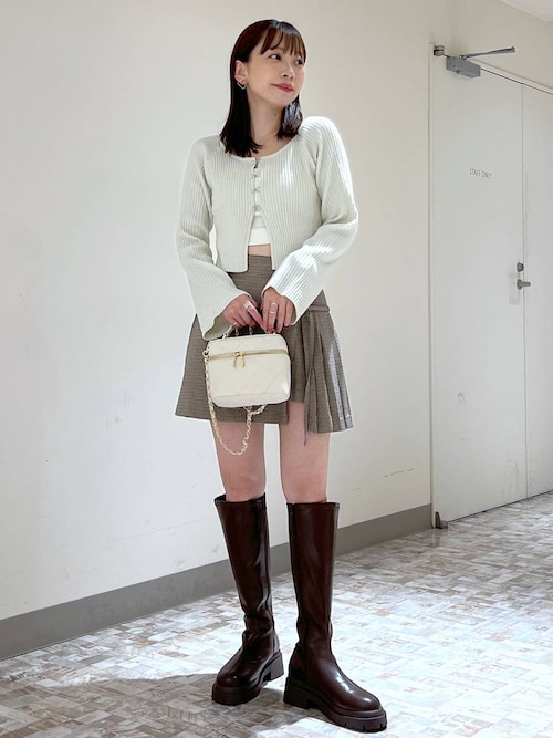 カーディガン ボレロ セール】ホックラメニットカーディガン 151109（カーディガン/ボレロ